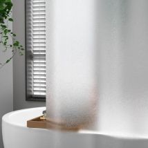 1 pièce rideau de douche épaissi eva Transparent motif de soie imperméable et résistant à la moisissure rideau de douche-120x180 cm,
