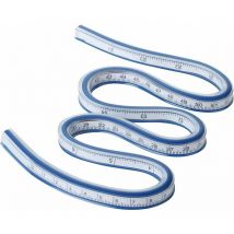1 Pièces 60cm Règle Courbe Flexible, Règle Courbe en Plastique, Règle à Mesurer pour Studio, Dessin, Vêtement, Menuiserie