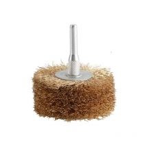 1 brosse métallique rotative en laiton de 3'75 mm en forme de t, pour le nettoyage des surfaces métalliques, l'ébavurage, l'élimination de la rouille