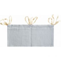 1 Pièces Suspendu Organisateur de Couches (Gris),rangement suspendu lit bebe,organisateur lit bebe, Organiseur de lit suspendu pour bébé,pour lit