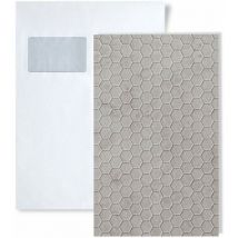 1 PIEZA DE MUESTRA S-22712 WallFace COMB VELVET Pearl FABRIC Collection MUESTRA Panel de pared en tamaño aprox DIN A5