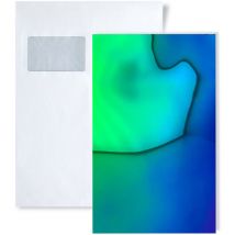 Wallface - 1 pieza de muestra S-27207 ocean Aqua structure Collection muestra Panel de pared en tamaño aprox din A5
