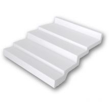 1 PIEZA DE MUESTRA S-650241 Profhome MUESTRA Cornisa Moldura para techo Longitud aprox 10 cm