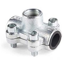 Pipe Saddle Clamp 2' x 1' With Threaded Boss Adaptor