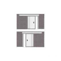 Aprimatic - 1 porte coulissante ams light avec poutre autoportante 2510 2400
