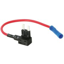 1 Porte fusible atc Max 10A Cable 14cm rouge
