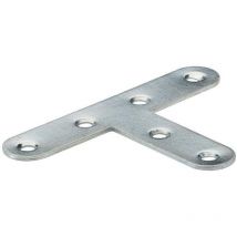 1 équerre t plate acier zingué l.55 mm - Hettich