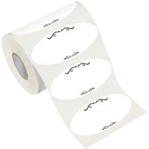 1 rouleau de 500 étiquettes autocollantes pour conserves Étiquettes autocollantes de scellage délicates