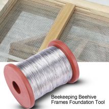 1 rouleau de 500 g de fil d'acier inoxydable/fer pour cadre de ruche d'apiculture (fil d'acier inoxydable)