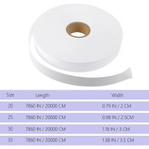 Feiyue - 1 rouleau d'étiquettes de vêtements utiles, étiquette de taille inscriptible en tissu, étiquettes de vêtements de lavage
