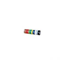 Ruban adhesif pvc electricien multi couleur étiquette cavalier - 1 ruban rouge 10 m x 15 mm
