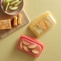 1 Sacchetto Busta Per Alimenti Riutilizzabile 100% Silicone Snack Bag Stasher