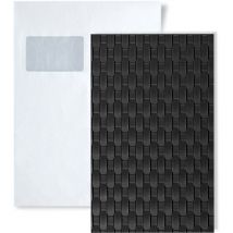 Wallface - 1 sample piece S-24953 rattan 20 Graphite BlackSTRUCTURE Collection Wall panel sample in din A5 size
