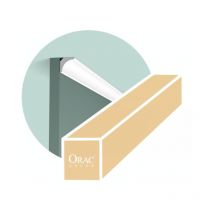 Confezione da 4 metri Piccolo profilo curvo per transizione tra pavimento e parete CX133