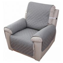 1 Seat Recliner Slipcover, Waterproof Recliner Protector Sofa Cover for Bedroom (Grey)