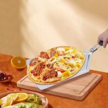 Senderpick - 1 spatule à pizza carrée manche pliable spatule à pizza spatule à pain poêle à pizza 430 acier inoxydable