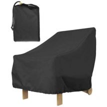 XVX - 1 St. Gartenmöbel-Abdeckung 80 x 85 x 91 cm, Gartenstuhl mit tiefer Sitzfläche, 210 d wasserdichte, winddichte und UV-beständige