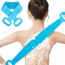 Serbia - Dusch-Rückenbürste, 1 Stück, Rückenbürste 77,5 cm, Silikon-Rückenschrubber, Peeling-Bürste und Bade-Luffas für Körperpeeling, doppelseitige