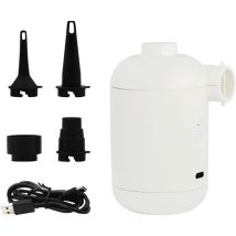 Aougo - 1 Stück Mini-Luftpumpe für Schlauchboote – elektrische tragbare Luftmatratzenpumpe Mini-USB-Luftpumpe, kabellose Aufblas- und