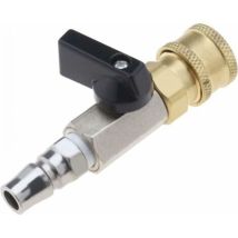 1 Stück Schnellkupplung Für Druckluft, Pneumatisches Kugelventil, Dosierventil, 1/4"-absperrventil Mit 1/4"-außengewindeanschluss Und 1/4"-