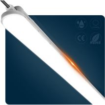 Buling - 1 Stück,Feuchtraumleuchte led 120CM, 36W 4500LM led Lampe Röhre, Verknüpfbar Werkstattlampe IP65 Wasserfest led Leuchtstoffröhre Leuchte für