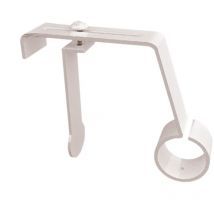 Secodir - 1 Support tringle rideau Ø20mm sans perçage coffret volet roulant Coloris - Blanc