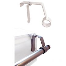 Secodir - 1 Support tringle rideau Ø28mm sans perçage coffret volet roulant Coloris - Blanc