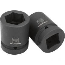 1' Tiefe Schlag-Stecknuss 75 mm
