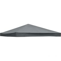 Green Bay - 1-Tier Replacement Top Fabric for 3x3m Gazebo Pavilion Roof Canopy Anthracite