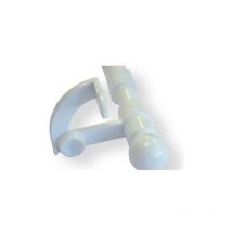 Tringle vitrage autobloquante sans percage (blanc) - 40 à 60 cm - Blanc