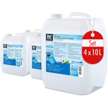 Höfer Chemie – 10 Liter demineralisiertes Wasser – Max. 5 μS/cm Leitfähigkeit – Ideal für Dampfbügeleisen und Kühler