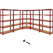 Monster Racking - Z-Rax 90cm Corner Racking Bundle: Corner Shelving & 4 Garage