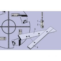 Luxoutils - 1x fer Barke 530mm trimétall rabot dégauchisseuse