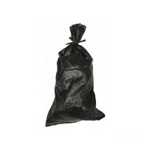 Yuzet - 12 x Black Woven Polypropylene Sandbags Sacks Sand Bags uv Proof - black