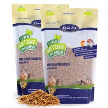 2 x 10 litres de vers de farine Lyra Pet séchés dans un sachet