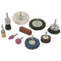 Silverline - Accesorios para limpieza y pulido, 10 pzas 6 mm