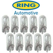 10 Ampoules T10 - 12V - 5W - W2.1x9.5d - Wedgebase W5W