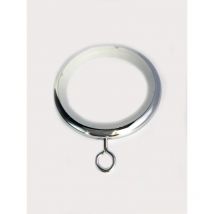 10 Anneaux métal anti-bruit Argent 60 mm