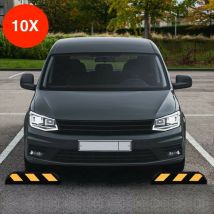 10 Arrêts - Butoirs 56 cm pour place de stationnement Parking. Réfléchissant