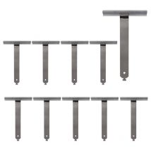 Store Menuiserie - 10 Attaches Souples, Crochet L.158, pour Volet Roulant, Verrou de Volet Tablier