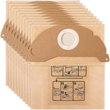 Missdong - 10 bolsas de aspiradora para Kärcher WD2 MV2 6.904-322.0 wd 2.200 WD2250 A2004 A2054 A2099, repuesto para aspiradora Kärcher