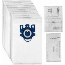 Qersta - 10 bolsas de repuesto con 2 filtros para aspiradoras Miele HyClean 3D Efficiency gn Classic C1 Complete C2 C3 S2000 S5000 S8000 Series