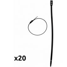 20 bridas para cables 9x350mm negro Zenitech