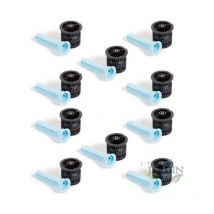 10 x Buse pour tuyères HE-Van-15 Rain Bird angle variable. Portée 4 à 4,5 m, haute efficacité et économie d'eau, noir