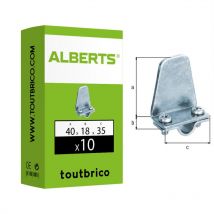 Alberts - 10 butées de volet type ronde marseillais 40mm