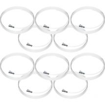 Lot de 10 câbles perlon Twister 300 cm - Fils de suspension transparents avec embout Twister pour accrochage sécurisé de cadres et tableaux - Charge
