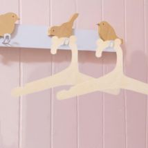 Fei Yu - 10 cintres pour vêtements de bébé, cintres antidérapants pour vêtements de bébé, cintres en bois pour vêtements de bébé et poupées pour