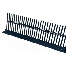 10 Closoirs – Polypropylène 10x100 cm Noir - Pare moineau - Ral 9005