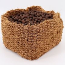 Aquagart - 10 Coconut Plant basket 20 x 20 x 15 cm Pond basket for Bank mat & Slope mat