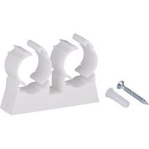 Noyon&thiebault - Collier de fixation double pour tube multicouche nu Ø20 x10 colliers doubles